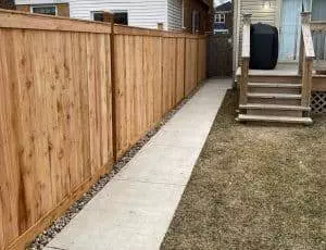 cedar fencing installation